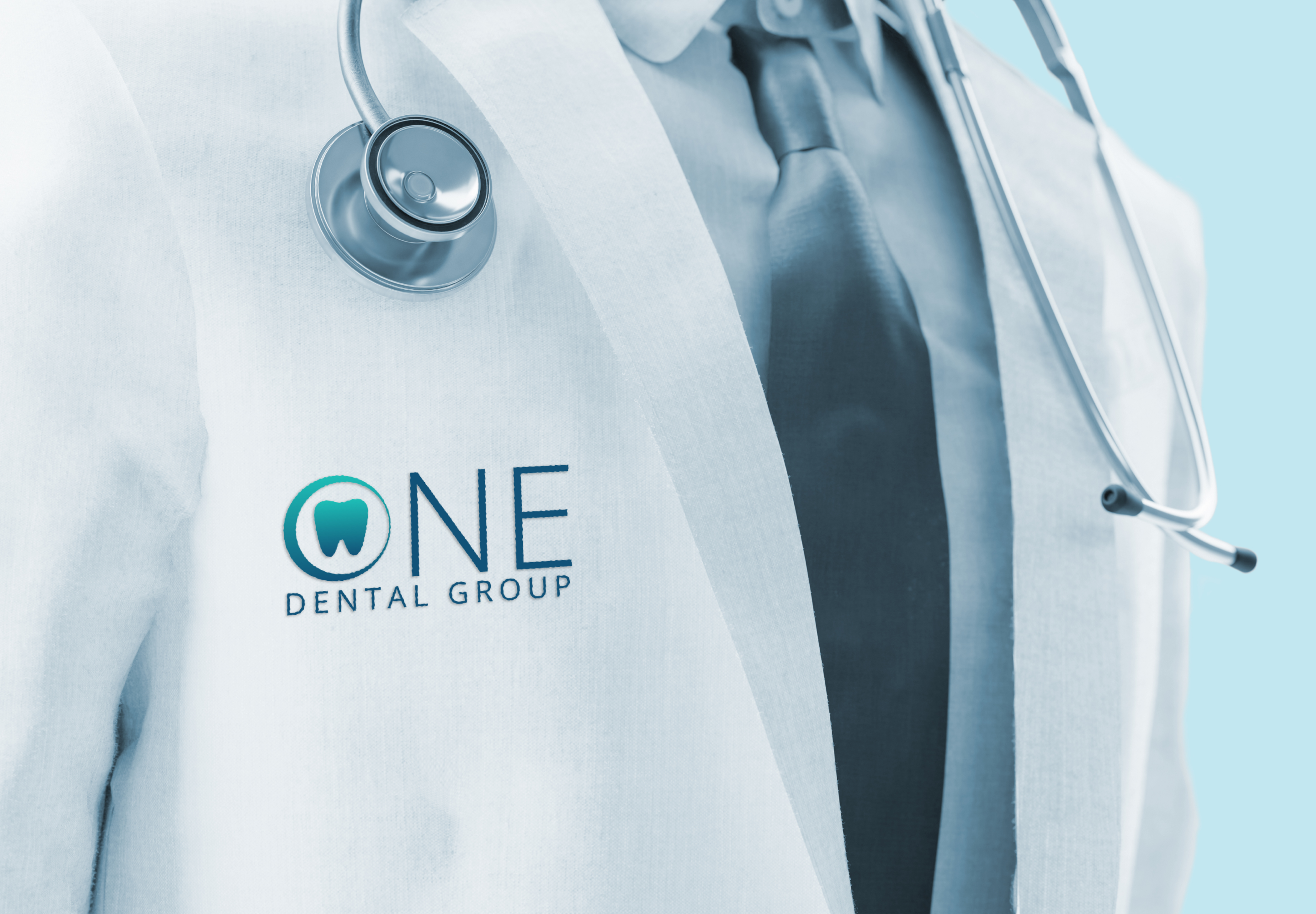 One dental logo mockup